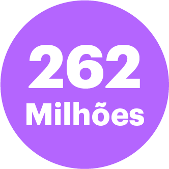ícone 262 milhões de pessoas
